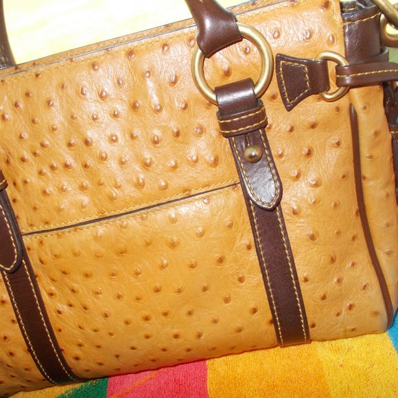 Dooney & Bourke Ostrich Handbag - Picture 3 of 11
